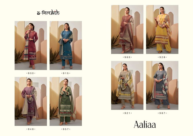 Aaliya By S Nirukth Printed Salwar Suits Catalog